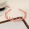Diadema de Plástico Colorida Esmerilada Antideslizante Dentada Estilo Coreano Sencilla para Cabello Suelto de Niña Presiona el Cabello Lavado de Cara Diadema Accesorios para el Cabello Tocado