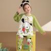 Pijama para Niñas Primavera y Otoño Algodón Puro Traje de Manga Larga Princesa Merleti Bebé Niña Pequeña Ropa Delgada para Casa