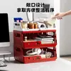 Estoque de Fábrica Prateleira de Armazenamento Multicamadas Dobrável para Mesa Empilhável Estação de Trabalho de Escritório Cesta de Armazenamento para Organização de Arquivos Atacado