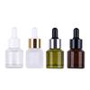 Em Estoque Frasco Dispensador de Líquido Original 15ml, Frasco para Óleo Essencial, Frasco de Vidro com Conta-gotas de Ombro Inclinado, Frasco para Sérum, Frasco para Amostra Cosmética