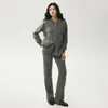 Nueva colección de otoño: conjunto de cárdigan y pantalón de cachemira para bebé, cuello alto, estilo urbano, corte holgado, suéter adelgazante