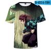 Camiseta de manga corta con estampado digital 3D de Blade de anime japonés de tendencia transfronteriza para niños