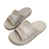 Pantuflas de Neumático con Suela Gruesa Eva con Letras para Interiores y Exteriores, Sandalias de Playa con Suela Gruesa, Zapatos de Pareja para Mujer