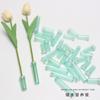 Tubo de nutrición para cultivo de flores florales tubo de agua para flores tubo para orquídeas plástico azul translúcido tubo de almacenamiento de agua material para floristería