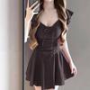 Nuevo Traje de Baño de Una Pieza de Alta Gama con Falda para Aguas Termales para Mujer, Adelgazante, Conservador, Cubre la Carne, Adelgazante, Pechos Pequeños, Push-Up Traje de Baño para la Playa
