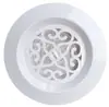 Saída de Ar Fresco Redonda de ABS Ventilação Tipo Pressão Ajustável Placa Redonda Embutida Saída de Ar Fresco Sistema de Ar Fresco Saída de Ar Fresco