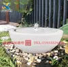 Mármol Natural Estilo Japonés Lavabo de Agua Corriente Fuente de Agua para Patio Piedra de Montaña Negra Fuente para Exteriores de Hotel Adorno de Fuente de Paisaje Acuático