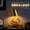 Lâmpada de Atmosfera em Forma Humana para Leitura Abstrata, Luminária de Mesa Pequena de Luxo Leve para Quarto, Ideal para Presentear, Ornamento Criativo de Alto Padrão, Luz Noturna