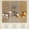 Proteção para os Olhos Estilo Medieval Retro Americano Iluminação Principal de Hall Luminária de Designer High-End de Madeira Maciça para Sala de Jantar Quarto Lustre para Sala de Estar
