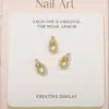 LZ Nueva Manicura de Corte Alto Joyería de Circonita Lazo Cinta Conservación del Color Lujo Ligero Blanco Cristalino Mariposa Diamante para Uñas Joyería