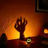Ornamentos de Projeção de Madeira Artesanais DIY Halloween Mais Vendidos Transfronteiriços, Castiçais de Luz e Sombra, Decorações Personalizadas de Atmosfera para o Festival dos Fantasmas