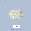 O Fabricante Original Fornece Flores Esculpidas em PU, Flores Decorativas de PU Estilo Europeu, Flores de Parede, Decorações de Parede de Teto, Bases Quadradas e Redondas Personalizáveis