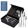 Cross-Border Star diamante aço inoxidável louça 24 peças conjunto terno casamento ocidental comida faca garfo bife faca caixa de presente terno atacado