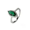 Anillo de Plata de Ley S925 con Circonita Anillos de Diamante Imitación Redondos Anillos de Boda Joyería Venta al por Mayor Fabricantes