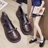 Zapatos pequeños de cuero para mujer, primavera 2022, nuevos zapatos de estilo coreano británico con falda, zapatos japoneses JK, lindos zapatos de mujer Lolita