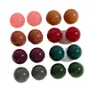 Versátiles Lindos Accesorios para Pendientes DIY Redondos de Media Luna de Resina Jelly Estilo Coreano y Japonés para Mujeres