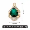 Las gemas KC de gota de agua dorada se pueden mezclar y combinar para colgantes, pulseras, collares y accesorios de joyería transfronterizos.; Los productos de bricolaje son vendidos directamente por el fabricante