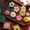 Nuevos Pasteles de Estilo Chino, Bocadillos Ome de Casa de Té en Zona Escénica, Pastel Flor de Durazno Estilo Su, Pastel de Loto, Postres, Bocadillos, Hecho a Mano Tradicional