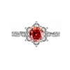 Anillo de Plata Esterlina S925 productos genuinos Diamante Moissanita Estrella Anillo de Pareja Chica Propuesta de Matrimonio para Enviar a la Novia