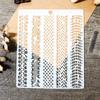 Catálogo stencil Cross-border Hot Selling DIY Pintura Oco Modelo terno Pintura de Parede Spray Mascaramento Modelo Decorativo