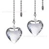 AB Color Amor Hoja de Arce Pipa Cadena de Cuentas de Cristal Lámpara de Ventilador Cuerda de Tirar Colgante Cadena de Cuentas Bola Estilo Europeo y Americano Decoración Colgante de Ventilador