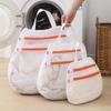 Saco de roupa suja portátil com zíper duplo atualizado, máquina de lavar roupa doméstica, saco especial de lavagem, bolsa de malha antideformação, atacado