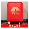 Suministros para Funda de Maleta de Boda Funda de Boda Dote Carácter Doble Felicidad Bolsa Antipolvo Protector de Maleta Rojo ido