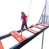 Equipo de Diversión Famoso en Internet Sin Alimentación Eléctrica: Emocionante Puente de Aventura a Gran Altitud, Pasarela de Cristal Escénica a Gran Altitud, Puente Colgante de Cables de Acero