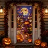 Adesivo de Porta Longo para Halloween Atacado Estilo Retrô Impermeável Sem Resíduos Decoração de Fundo para Porta de Entrada Janela