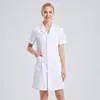 Batas blancas médicas, uniformes de doctor, uniformes de enfermera, ropa de trabajo para pasantías estudiantiles de laboratorio de manga larga y corta, logo personalizado
