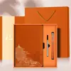 Caja de Regalo de Negocios Estilo Chino A5, Multicolor, Práctica para Eventos de Empresa, Regalos de Inauguración, Recuerdos, Cuaderno