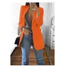 Wish Amazon 2025 Moda Europea y Americana Solapa Cárdigan Delgado Elegante Chaqueta de Traje para Mujer