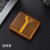 Estuche para Cigarrillos Translúcido de Alto Valor Escarchado Gran Capacidad para 20 Cigarrillos Resistente a la Presión a Prueba de Humedad Simple Portátil