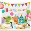 Tela de fondo de cumpleaños ins Viento tela colgante fiesta infantil decoración de 100 días revestimiento de pared accesorios de foto mayoreo