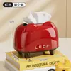 Caja de Pañuelos de Escritorio Dopamina Creativa Linda Caja de Pañuelos Sala de Estar de Alta Gama Lujo Ligero Caja de Servilletas para el Hogar de Alta Gama
