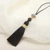 6cm Xiangyun Fleco Pequeño Borla Joyería Hecha a Mano Decoración Colgante Colgante para Carcasa de Teléfono Móvil Marcador de Libros Accesorios para Pasador de Pelo