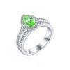 Anillo tesoro de color corte Flor de Hielo de 1.5 ct de plata esterlina, juego de anillos combinados de lujo de alta gama 6*9 diamante de alto carbono plata S925 anillo para mujer