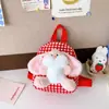 Linda Bolsa Pequeña de Conejo para Niños, Mochila a Cuadros para Niñas Estilo Nuevo, Mochila Escolar para Jardín de Infancia que Protege la Columna y Reduce el Peso, Bolsa para Snacks para Salidas
