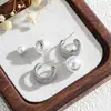 Pendientes de Perla y Circonita de Diseño Exclusivo, Exquisitos y de Moda, Pendientes Personalizados Estilo Coreano, Pendientes de Uso Dual de una Pieza para Pendientes de Commuter para Mujer