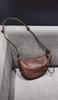 Riñonera de Piel de Cordero Curtida Vegetal de Capa Superior Bolso Cruzado para Mujer Primavera y Verano 2025 Bolso Cruzado de Hombro Único de Nicho Bolso Dumpling