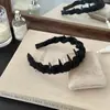Faixa de Cabelo Trançada de Fio de Tricô Dentado Estilo Coreano de Alta Qualidade para Lavar o Rosto, Penteado e Criar um Penteado com Coque Alto Acessório de Cabelo