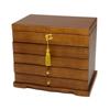 Joyero de madera maciza con cerradura, estilo antiguo, estilo retro, estilo princesa europeo, coreano, regalo de boda y cumpleaños.