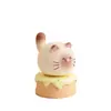 Juguete Giratorio Creativo de Gato Lindo Adorno Decorativo para Escritorio Oficina Sanación Alivio del Estrés Gato Siamés Regalo Navideño