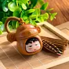 Novo Estilo Sandália Esculpida Personagem de Desenho Animado Chapéu Pingente Chaveiro Criativo Charme de Bolsa Acessório