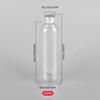 Frasco Dispenser de Plástico PET Transparente Spot 50 60 100ml 500 1000ml Tampa de Alumínio Bicolor Atacado