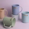 XYY-2720-1 Taza de Dibujos Animados Taza Sonriente Taza para Lavar Dientes Linda Taza de Plástico para el Hogar Cepillado