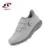 Venta directa del fabricante Fuli, zapatos de golf para hombre, modelo con tacos fijos, tejido impermeable transpirable de ultra fibra, disponibles en tres colores