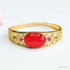 Pulsera de Ágata Roja de Guan Yu Pulsera de Calcedonia Verde Imperial Joyería para Mujer Vintage Fábrica Venta al por Mayor Dropshipping S4021904