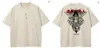 Camiseta de Manga Curta Estilo Hip-Hop Streetwear com Design Independente de Comércio Exterior, Algodão Puro, Novo Design Estampado, Unissex, Verão, Corte Solto, Top Versátil