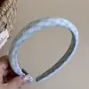 Diadema Rayada con Diseño de Corona Alta, Estilo Sal Marina, Tela de Sarga de Lunares, Diadema de Moda de Esponja, Accesorio para el Cabello